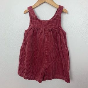 Gymboree pink corduroy romper 18-24 mo